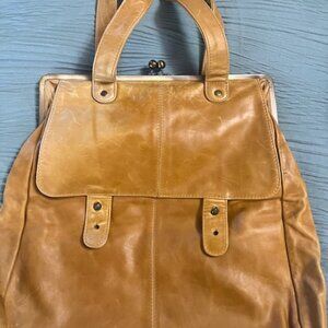 Ted Baker - Genuine Leather Tan Vintage Purse